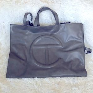 Authentic Telfar Large Grey Shopping Bag